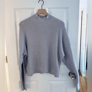 Women's Cozy Turtleneck Sweater - Soft Gray